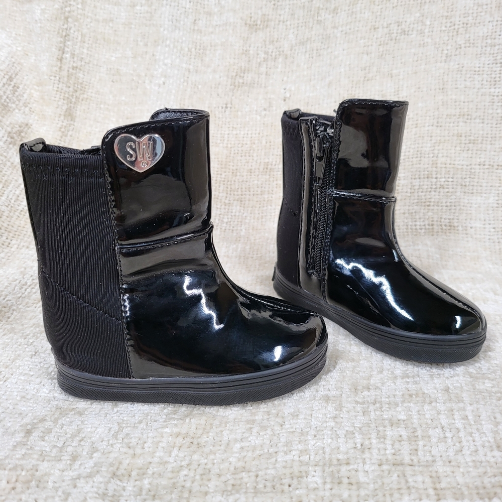 Stuart Weitzman black toddler boots